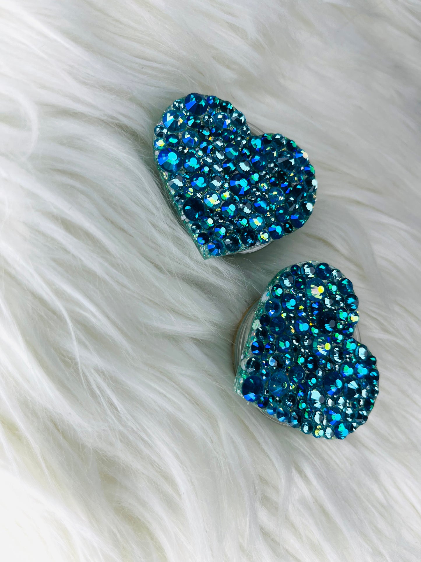 Heart Phone Grip: Baby Blues