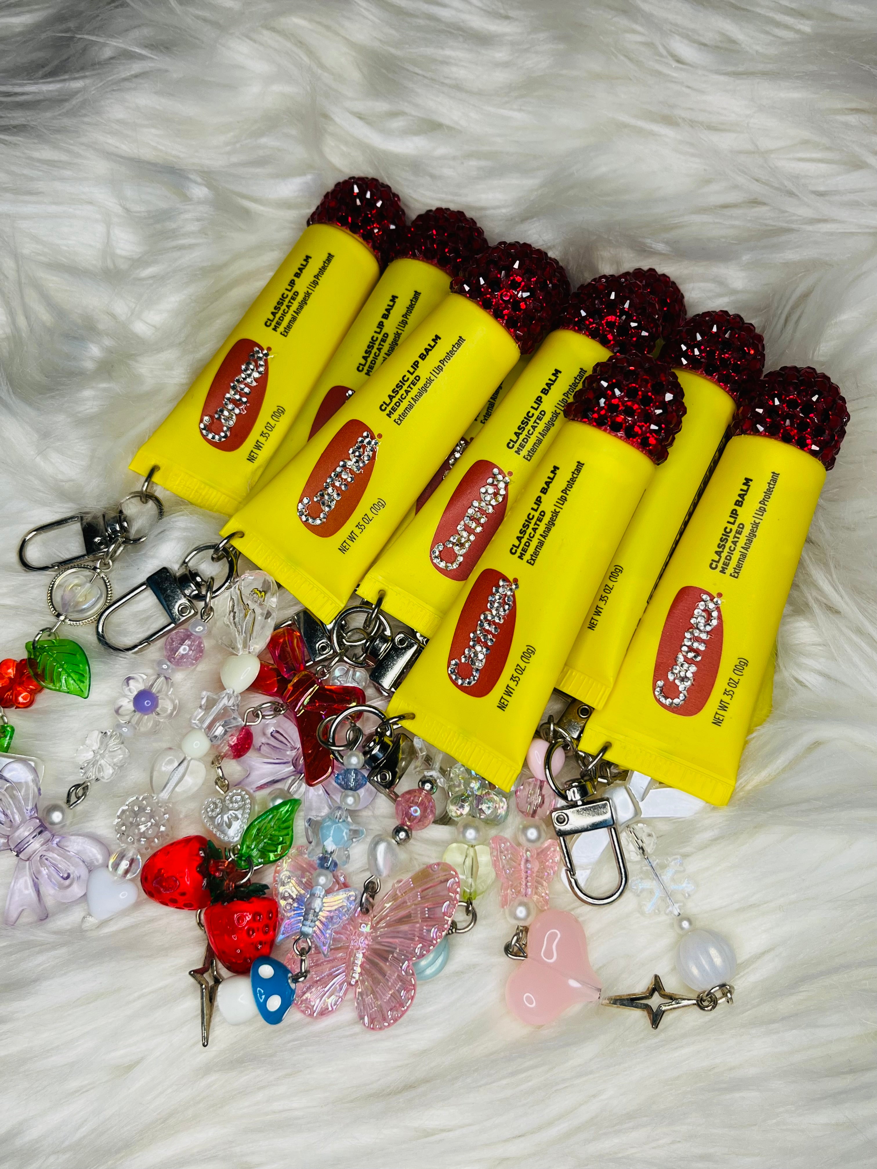 Bling Carmex Lip Gloss Keychains – Ru's Radiance