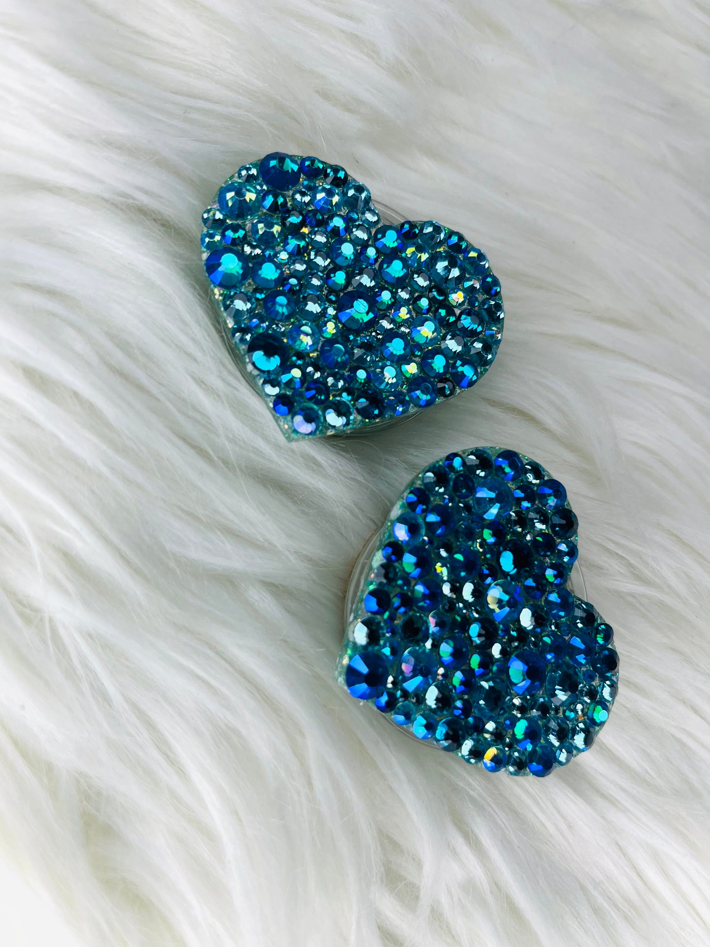 Heart Phone Grip: Baby Blues