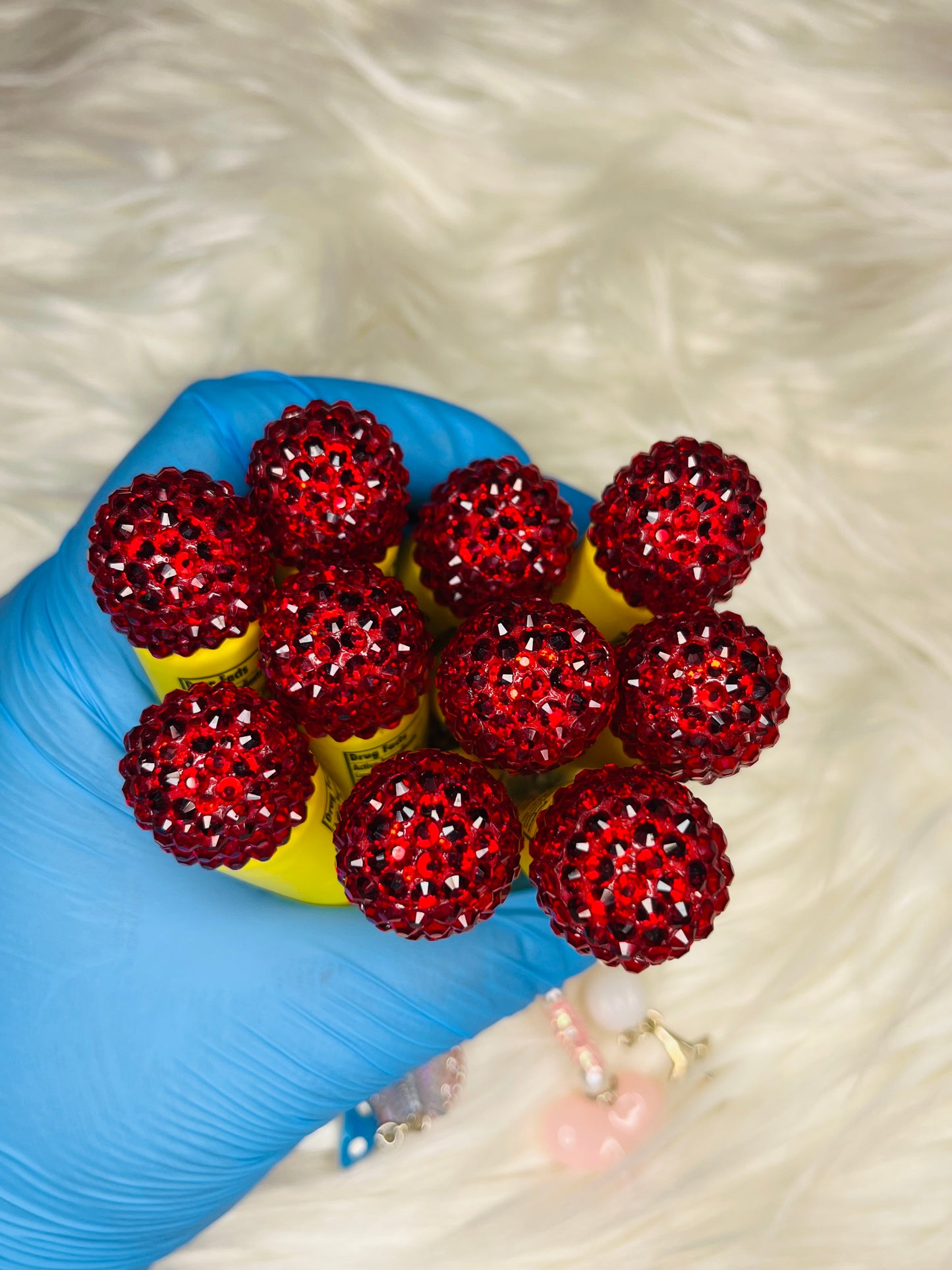 Bling Carmex Lip Gloss Keychains