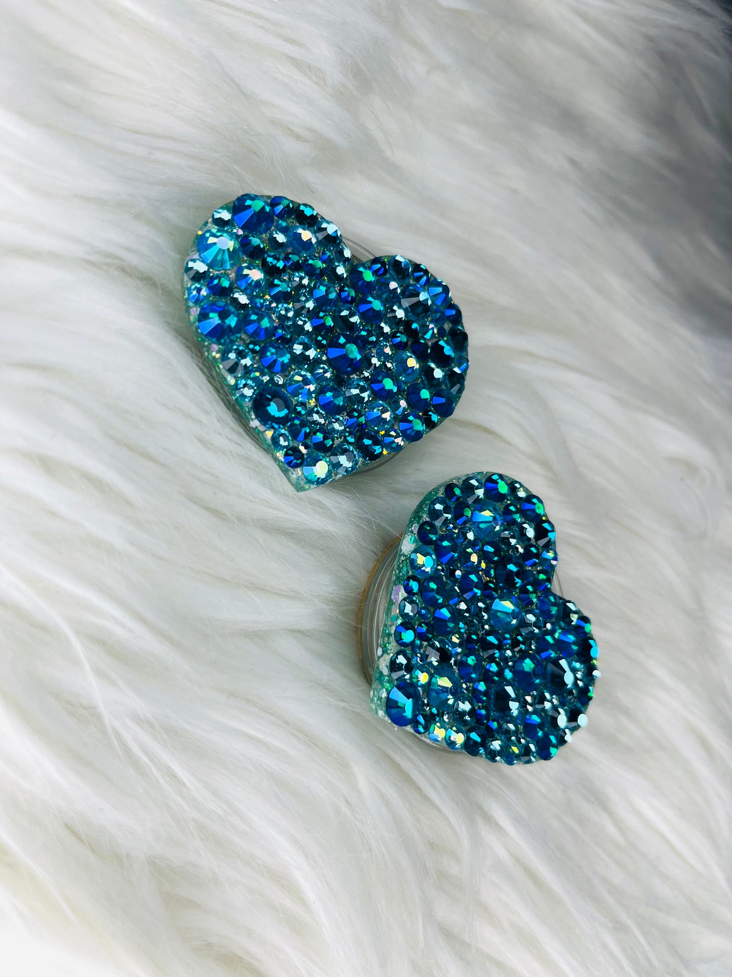 Heart Phone Grip: Baby Blues