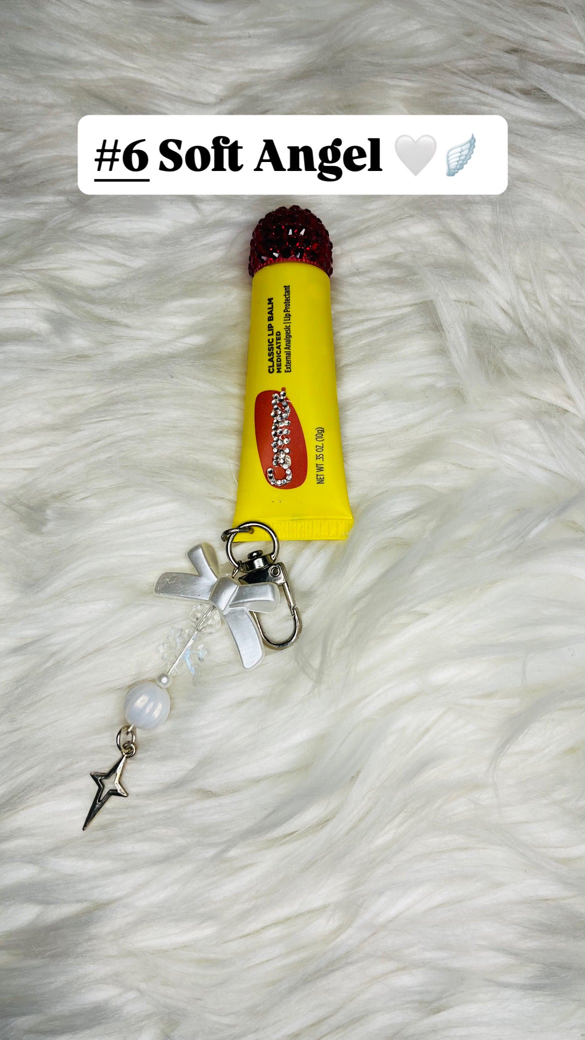 Bling Carmex Lip Gloss Keychains